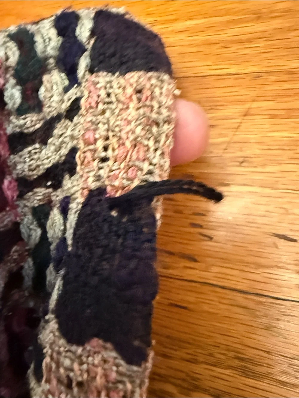 Silk handwoven scarf by the designer/weaver Muffy Young.